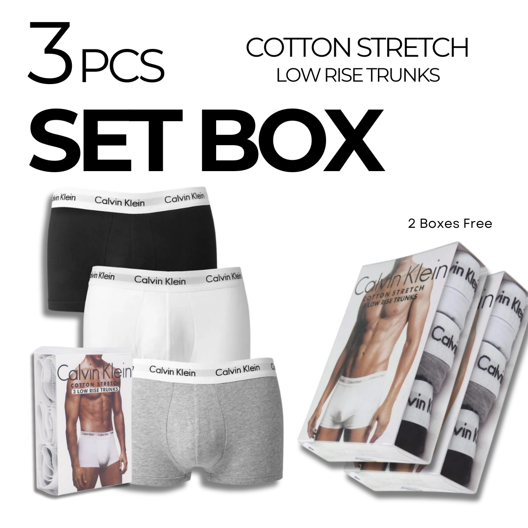 Calvin K. Cotton Stretch Low Rise Trunks (BUY 1 GET 2 FREE)