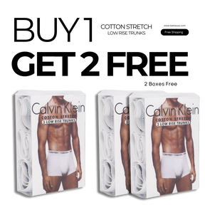 Calvin K. Cotton Stretch Low Rise Trunks (BUY 1 GET 2 FREE)