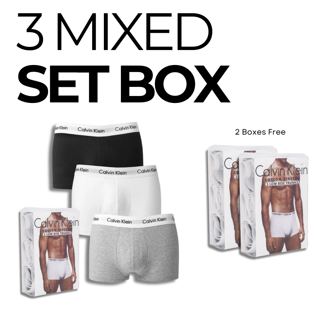 Calvin K. Cotton Stretch Low Rise Trunks (BUY 1 GET 2 FREE)