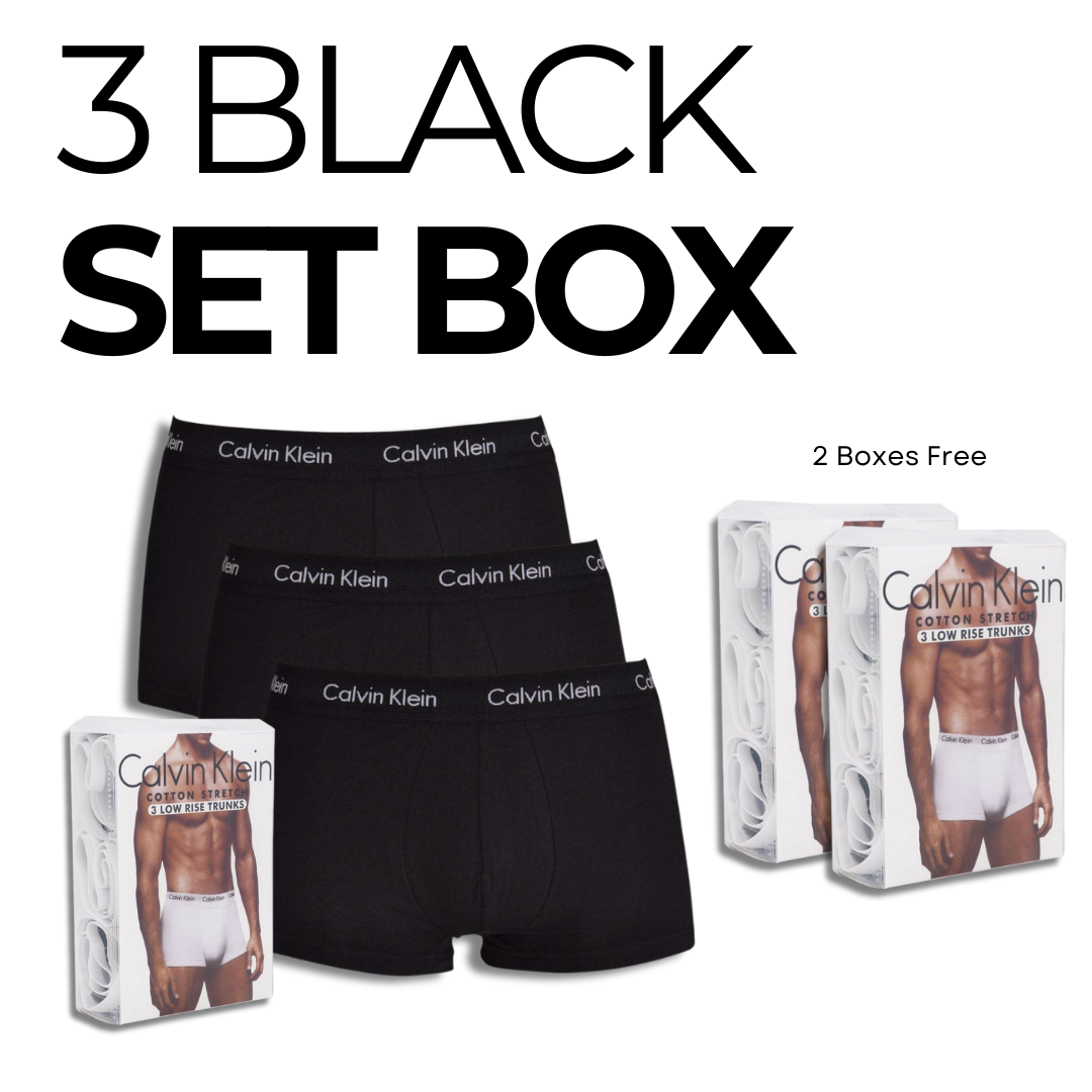 Calvin K. Cotton Stretch Low Rise Trunks (BUY 1 GET 2 FREE)